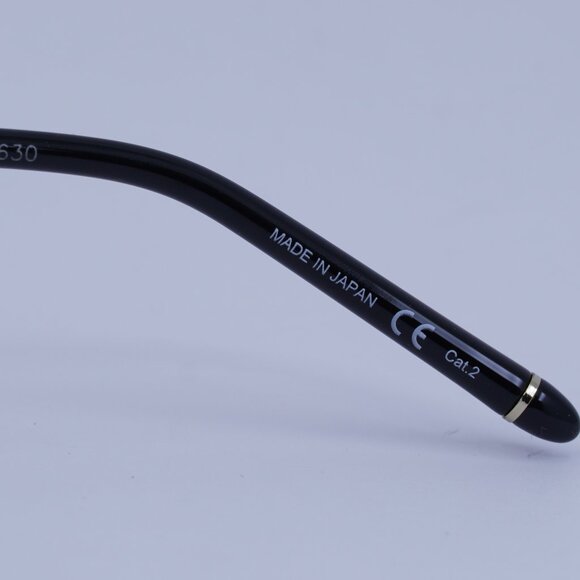 Montblanc MB0069S 002 Sunglasses Black/Gold Aviator Frame, Green Lenses - Picture 8 of 9